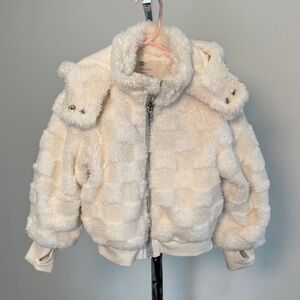 Cozy Cream White Kids Jacket